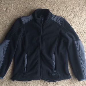 L.L. Bean || Polartec Fleece Jacket M Black Grey